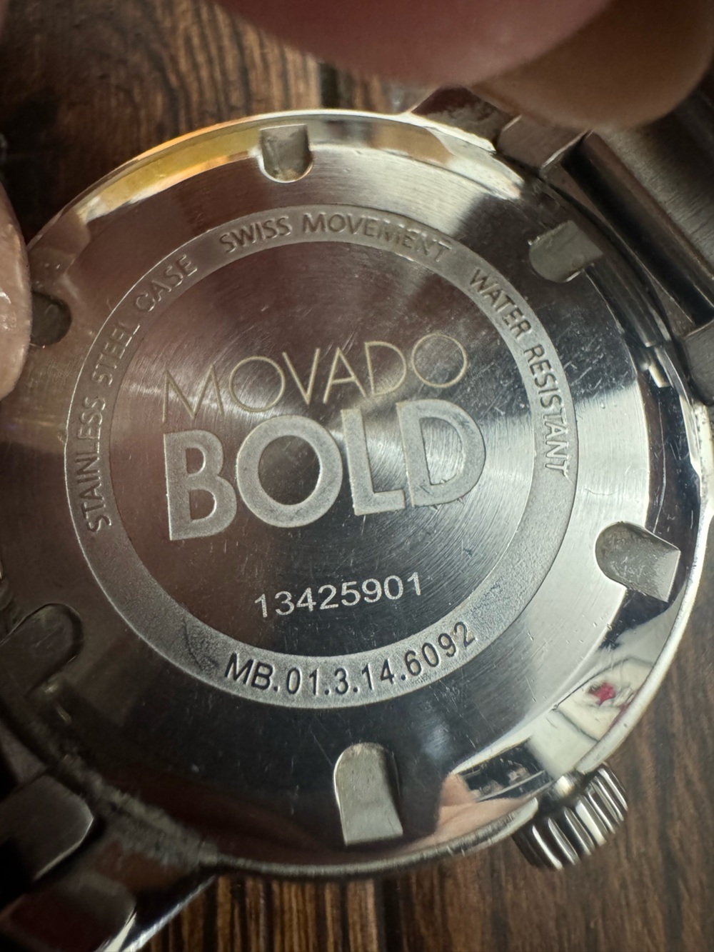 Movado BOLD Stainless Steel Watch with Rose Gold Accents - Picture 5 of 16